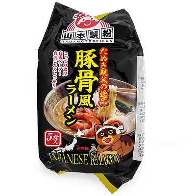 Yamamoto Seifun Tanuki Oyaji Ramen Tonkotsu Style 5P | Nijiya Market