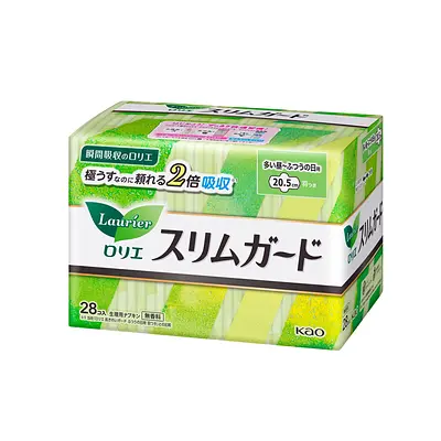 花王 ロリエ スリムガード 羽つき 多い昼～ふつうの日用 (28P)