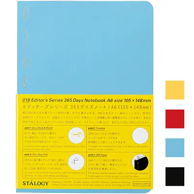 Stalogy 365 Days Notebook, A6