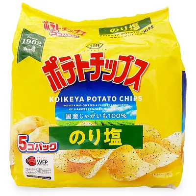 Koikeya Potato Chips Seaweed Salt 5P | Nijiya Market