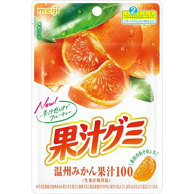 明治 果汁グミ 温州みかん