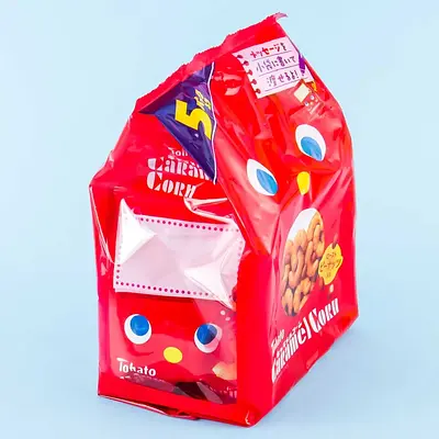 東鳩 キャラメルコーン 袋 （5P） - Image 2