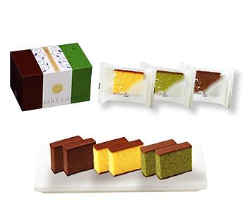 Izumiya Casual Nagasaki Castella Honey Matcha Cocoa 6p