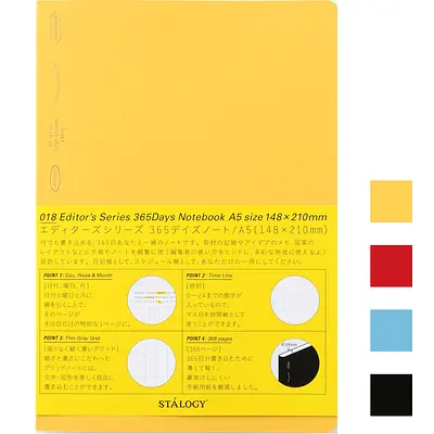 Stalogy 365 Days Notebook, A5