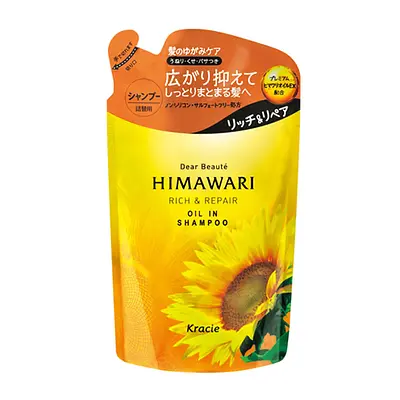 Kracie Himawari Oil In Shampoo (Rich & Repair) Refill