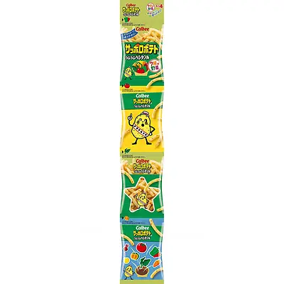 カルビー サッポロポテト つぶつぶベジタブル (4連)