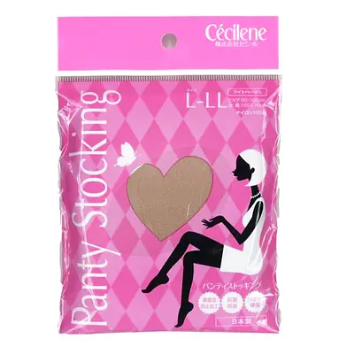 Cecile Panty Stocking Long Beige L-Ll