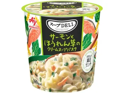 Ajinomoto Soup Deli Salmon Spinach Cream Soup Pasta