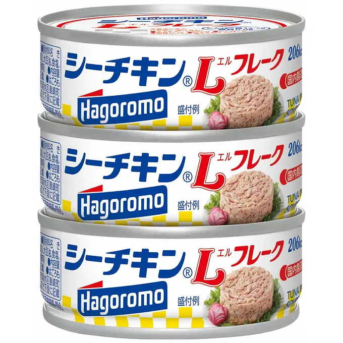 Hagoromo Foods Canned Tuna Flake L 3p