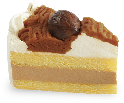 Nijiya Christmas Japanese Mont Blanc Cake 6" - Image 2