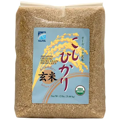 Nijiya Organic Rice Koshihikari Brown 12lb