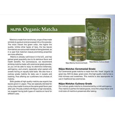 Nijiya Organic Matcha Culinary Grade Pouch - Image 3