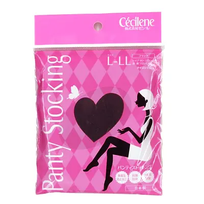 Cecile Panty Stocking Long Black L-Ll