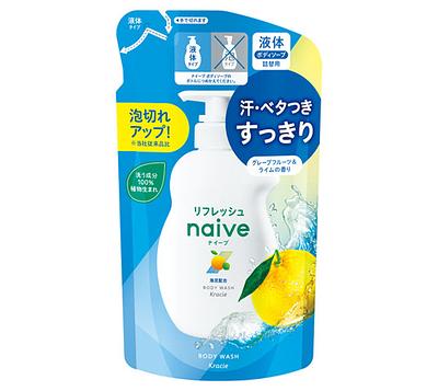 Kracie Naive Refresh Body Soap Sea Mud (Refill)
