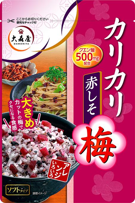 Ohmoriya Furikake Soft Type Karikari Ume Akashiso