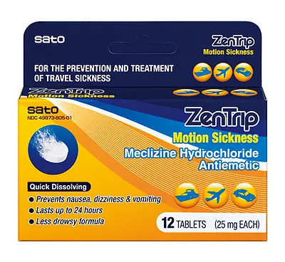 Sato Zentrip Motion Sickness Tablets