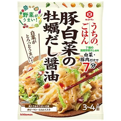 キッコーマン うちのごはん おそうざいの素 豚白菜の牡蠣だし醤油