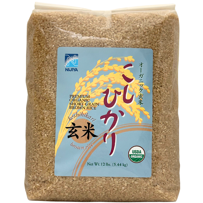 Nijiya Organic Rice Koshihikari Brown 12lb