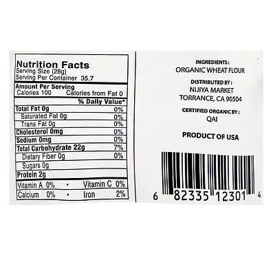 Nijiya Organic Flour Wheat 1kg - Image 4