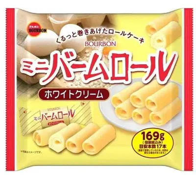 ブルボン MB ミニバームロール ホワイトクリーム ファミリーサイズ