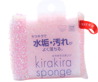 マーナ キラキラスポンジ ピンク