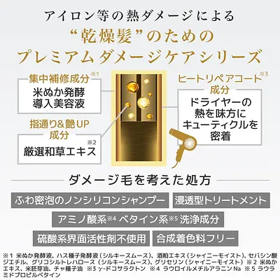 クラシエ いち髪 エクストラダメージケアシャンプー シルキースムース 詰替用 - Image 3