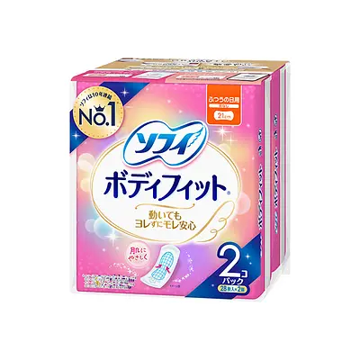 ユニチャーム ソフィボディフィット 羽なし ふつうの日用 (28枚 X 2P)
