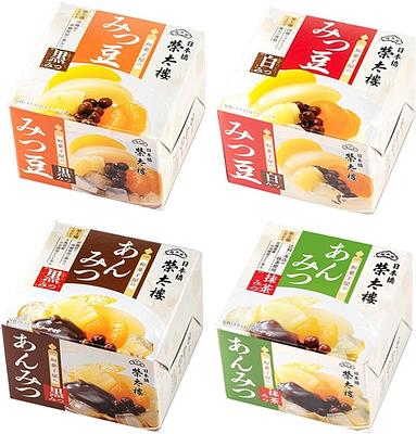 榮太樓總本鋪 和菓子屋のあんみつ詰合せ 4個
