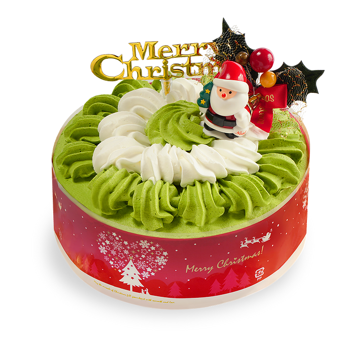 Nijiya Christmas Japanese Matcha Cake 6"