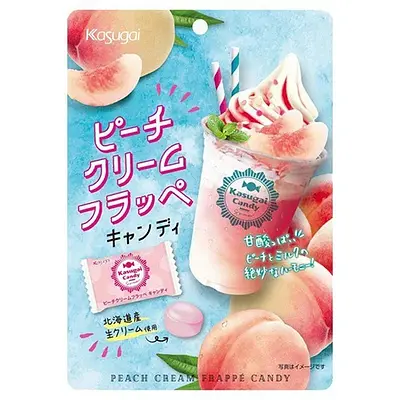 春日井製菓 クリームフラッペキャンディ ピーチ | ニジヤマーケット