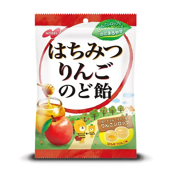 ノーベル製菓 はちみつりんごのど飴 | ニジヤマーケット