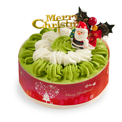 Nijiya Christmas Japanese Matcha Cake 6"