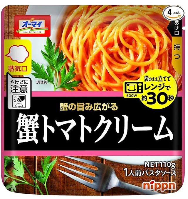 NIPPNOH'MY MICROWAVE PASTA SAUCE CRAB TOMATO CREAM