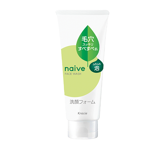 Kracie Naive Facial Cleansing Foam Tea Leaf Extract
