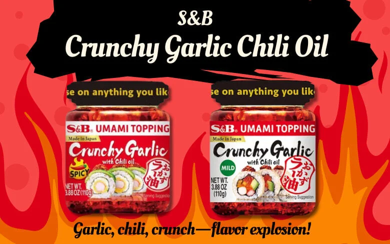 S&B Okazu Rayu Chili Oil Crunchy Garlic