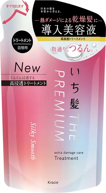 クラシエ いち髪 エクストラダメージケアトリートメントシルキースムース 詰替用
