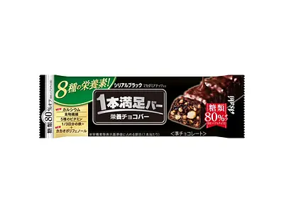 Asahi Food & Health Care 1pon Manzoku Bar Cereal Black