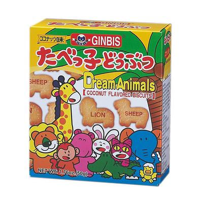 Ginbis Animal Biscuits Coconut