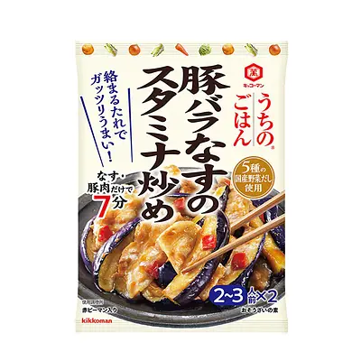 キッコーマン うちのごはん 豚バラなすのスタミナ炒め