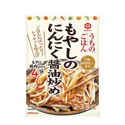 Kikkoman Uchi No Gohan Moyashi Ninniku Shoyu Itame