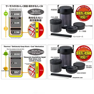 サーモス ステンレスランチジャー 760ml (MDB) - Image 5