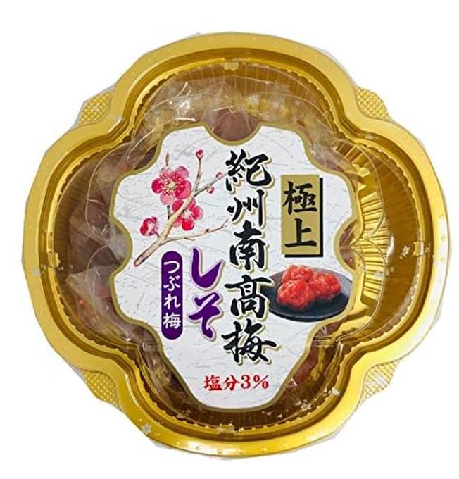 マルセイフーズ 南高梅 花容器極上 3% しそ味