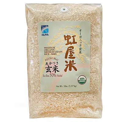 ニジヤ米５分づき（5LB）